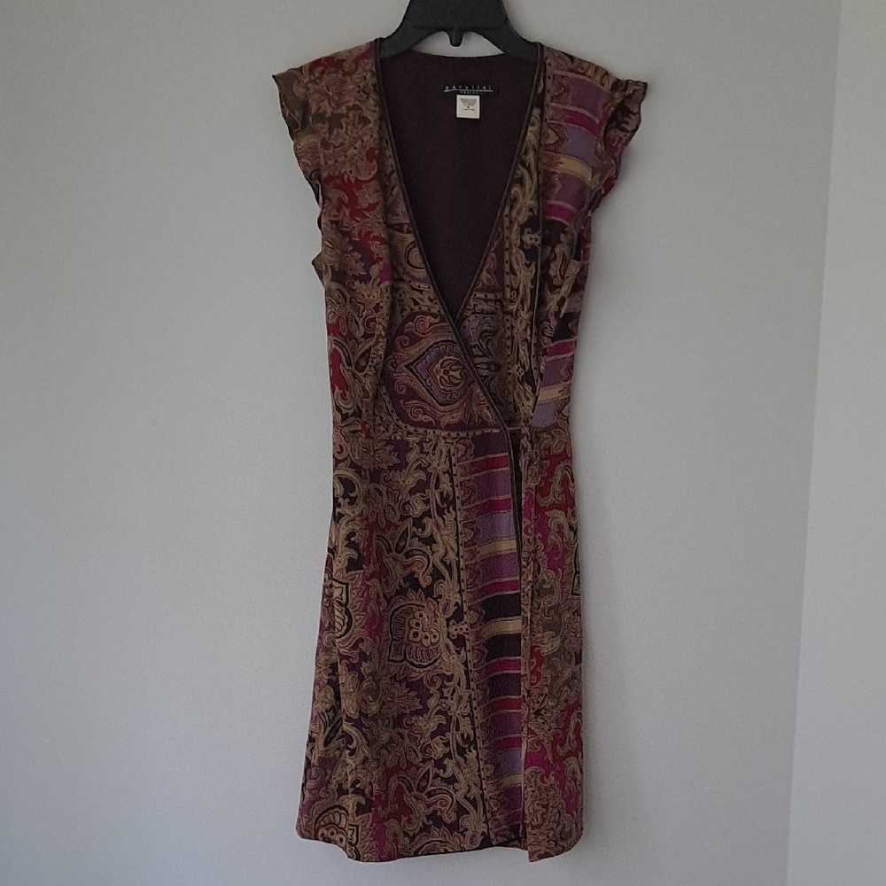 Parallel Multicolor Patterned Dress